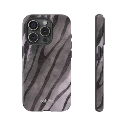 osbina | Stripes on Point — The Muted Gray + Black Tiger Case | The Season Collective