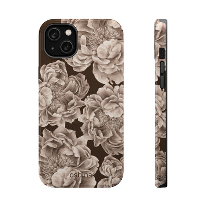 osbina | MagSafe for iPhone | Peony Espresso Designer Case
