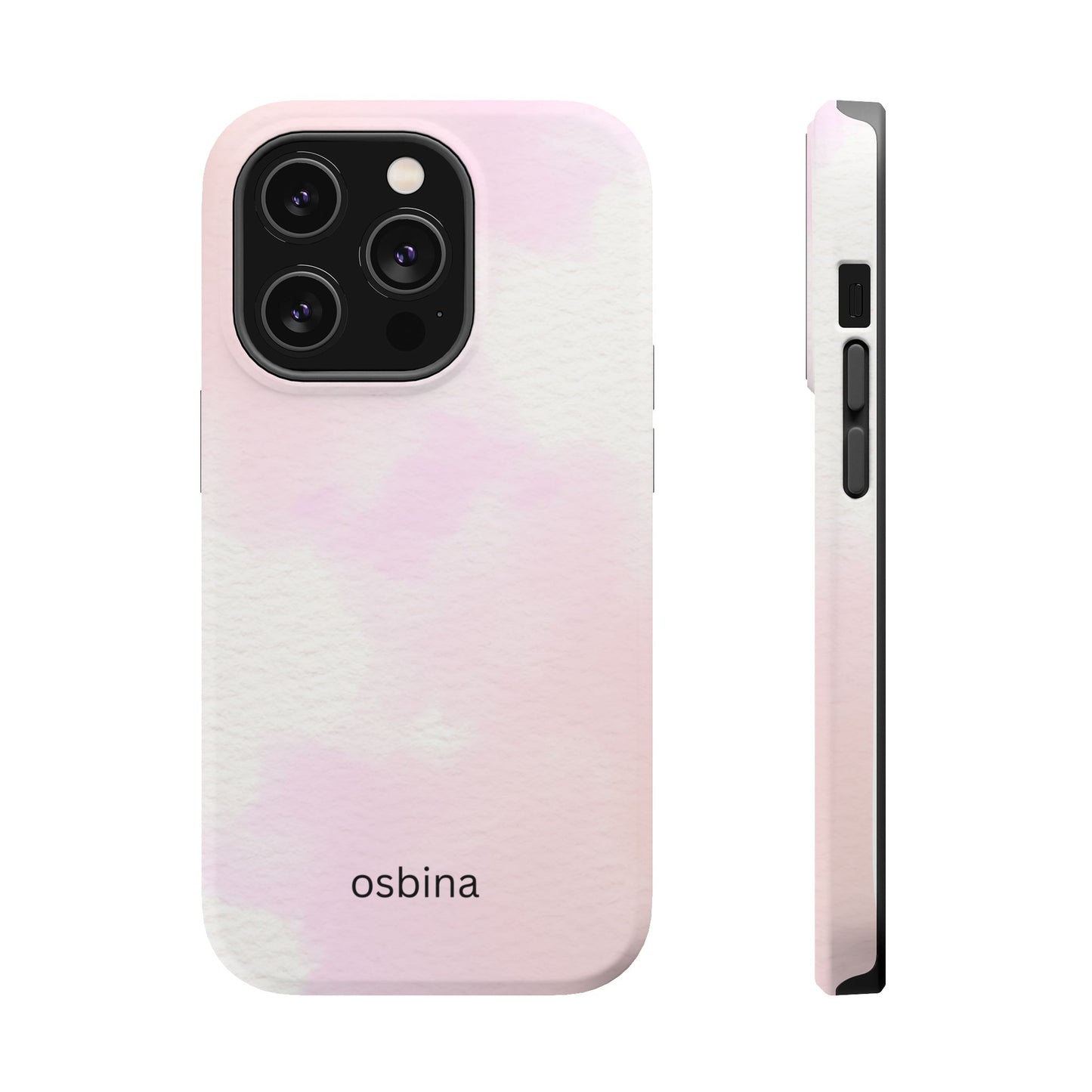 osbina | MagSafe compatible for iPhone | Pink Cotton Cloud Phone Case | Modern Muse Collection