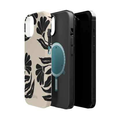 osbina | MagSafe compatible for iPhone | Obsidian Bloom Flower Phone Case | Modern Muse Collection