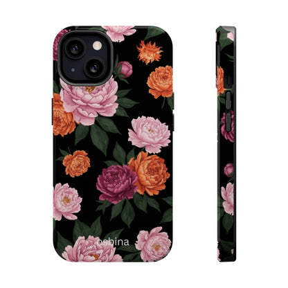 osbina | MagSafe for iPhone | The Peony Noir Designer Case