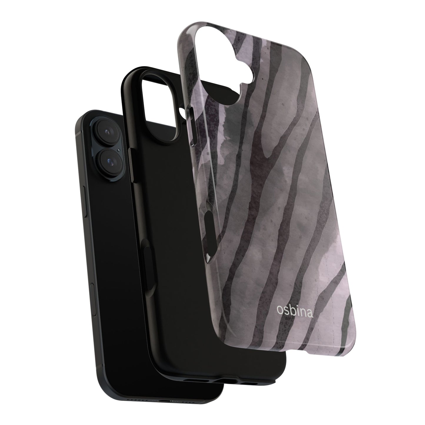 osbina | Stripes on Point — The Muted Gray + Black Tiger Case | The Season Collective