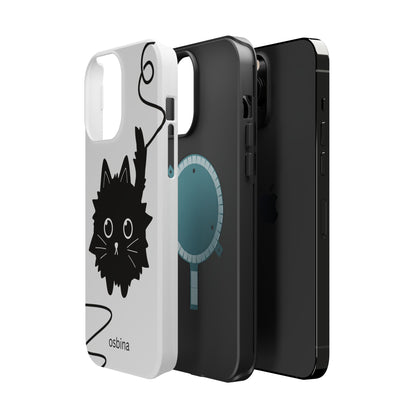 osbina | MagSafe compatible for iPhone | Midnight Couture Cat Phone Case | Season Collective Collection
