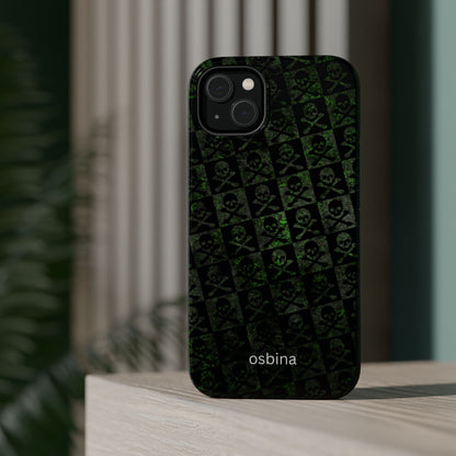 osbina | MagSafe compatible for iPhone | Skull & Crossbones Phone Case | Season Collective Collection