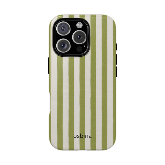 osbina | Verde Stripe Phone Case | Color Edit Collection