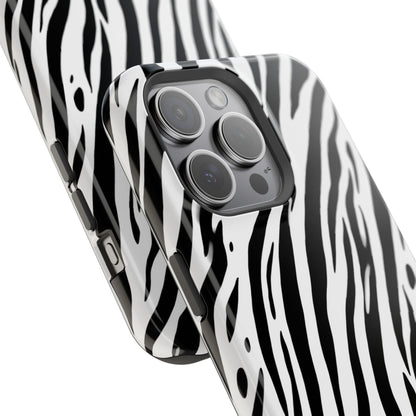 osbina | MagSafe Compatible for iPhone | The Bengal Bold Stripe Case in White + Black | The Season Collective