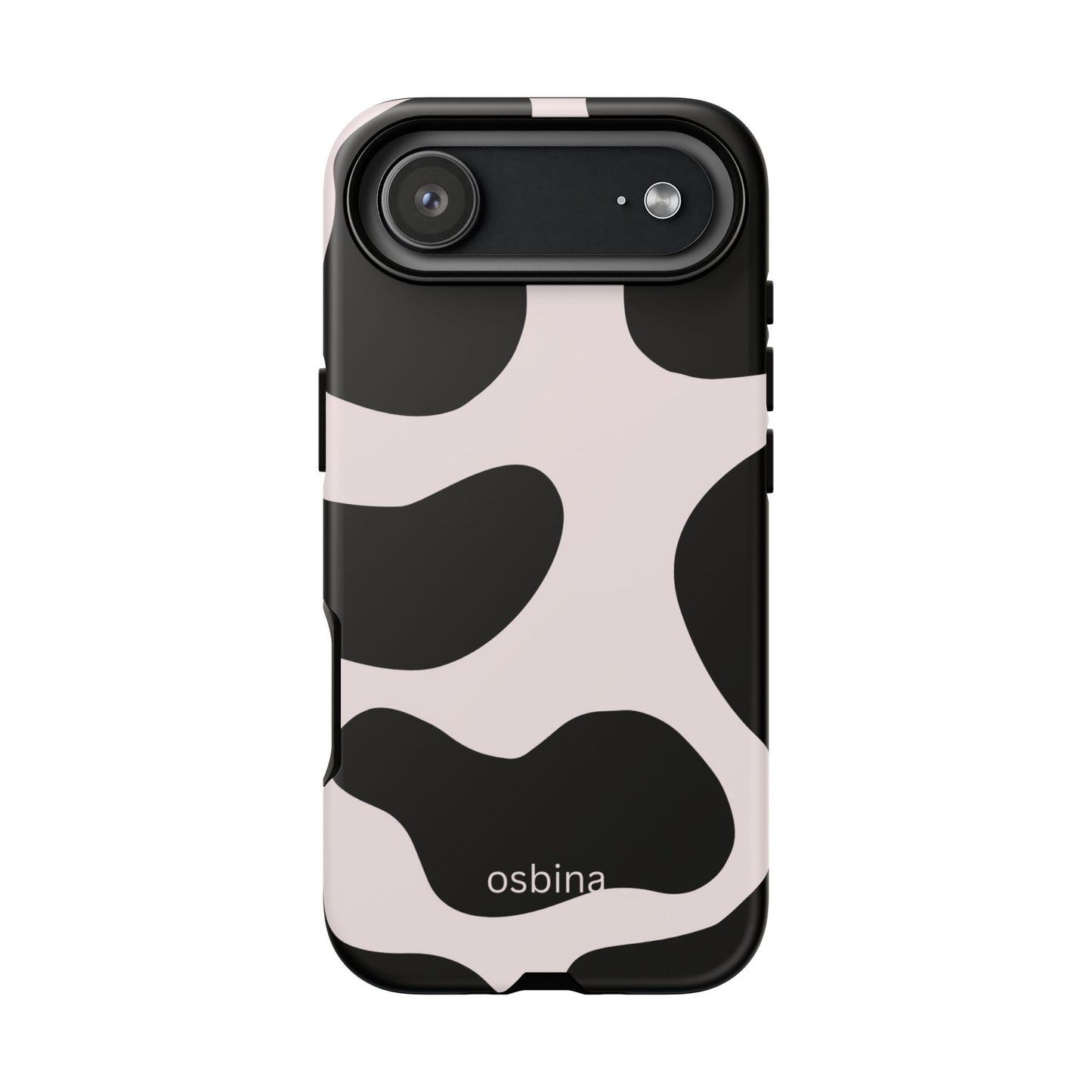 osbina | Prairie Chic Pink & Black Cow Print Phone Case | Modern Muse Collection
