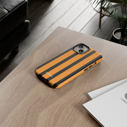 osbina | The Statement Stripe Case in Black + Orange | The Season Collective