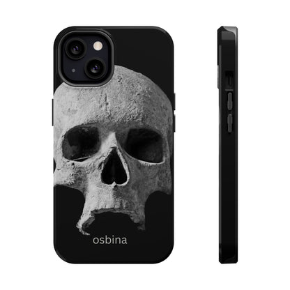 osbina | MagSafe compatible for iPhone | White Skull Phone Case | Season Collective Collection