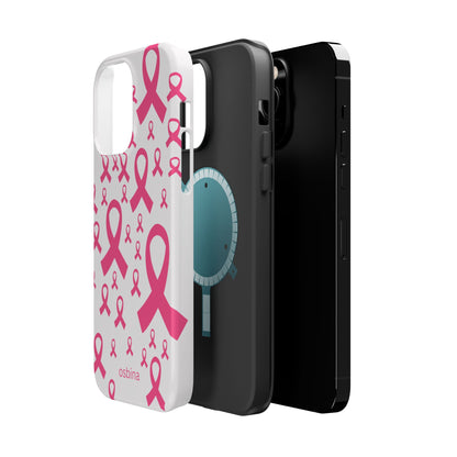 osbina |  MagSafe compatible for iPhone | Limited Edition Strength in Ribbons Case in Light Pink + Soft Pink + Hot Pink | The Pink October Collection | Inspired By