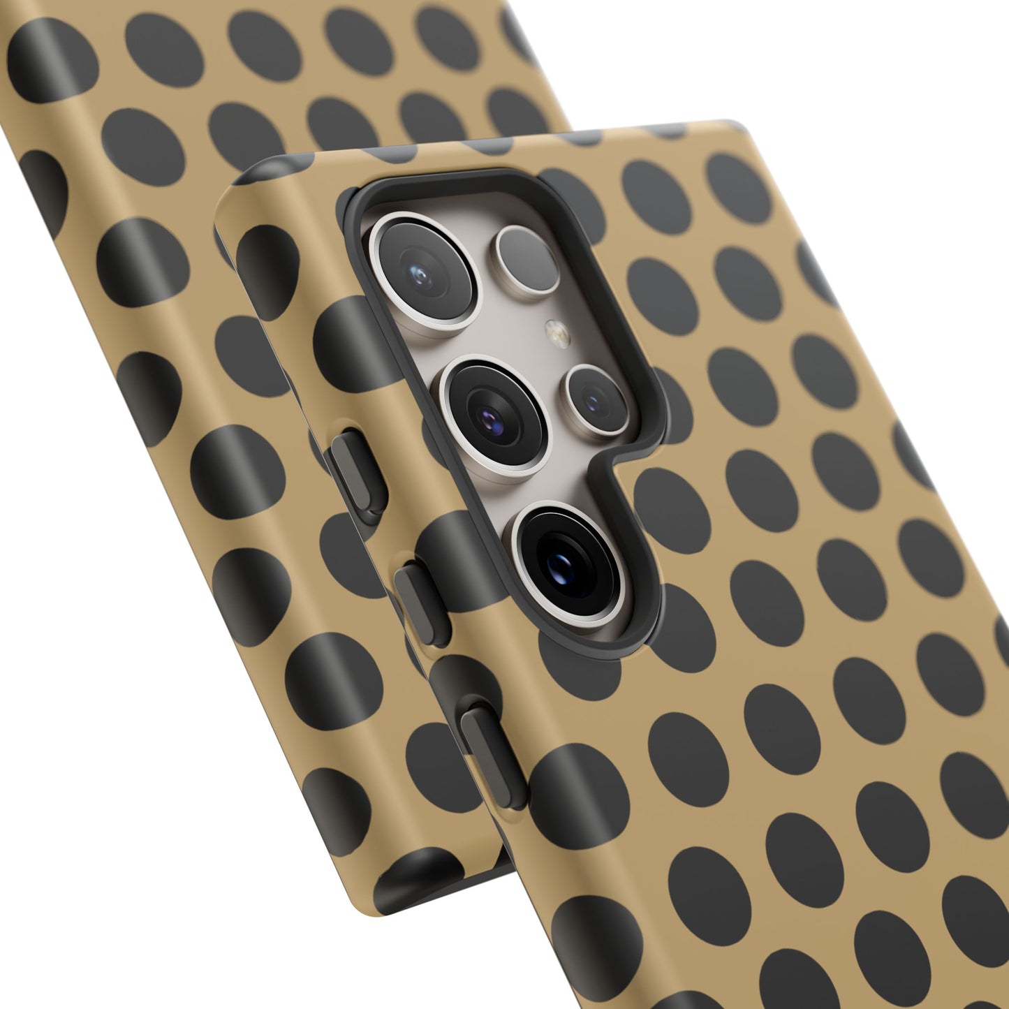 osbina | Camel Noir Dots Phone Case | Modern Muse Collection