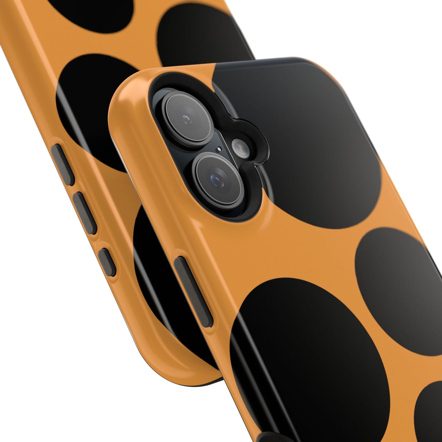 osbina | MagSafe Compatible for iPhone | The Bubble Statement Case in Orange + Black | The Season Collective