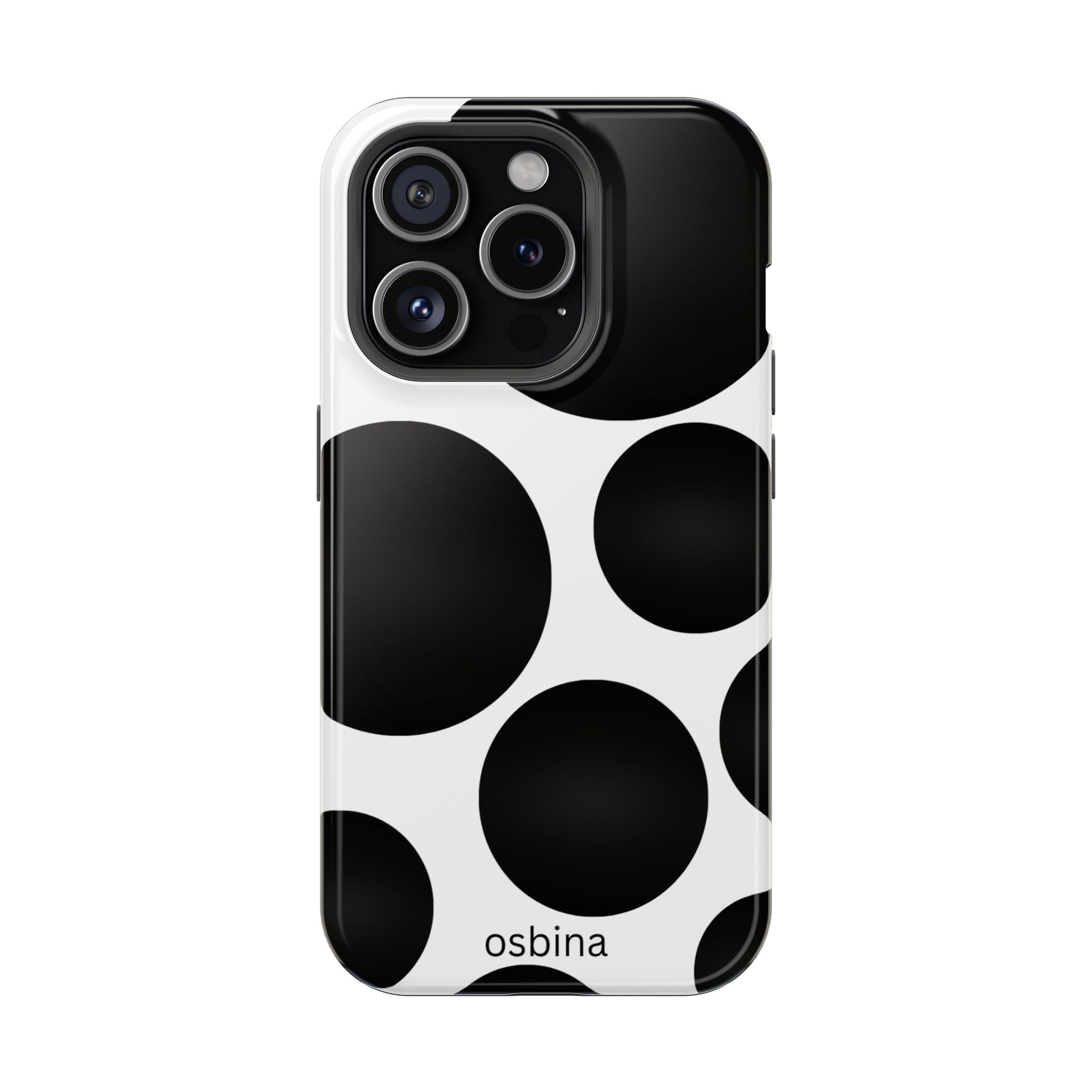 osbina | MagSafe for iPhone | Noir Bubbles Designer Case