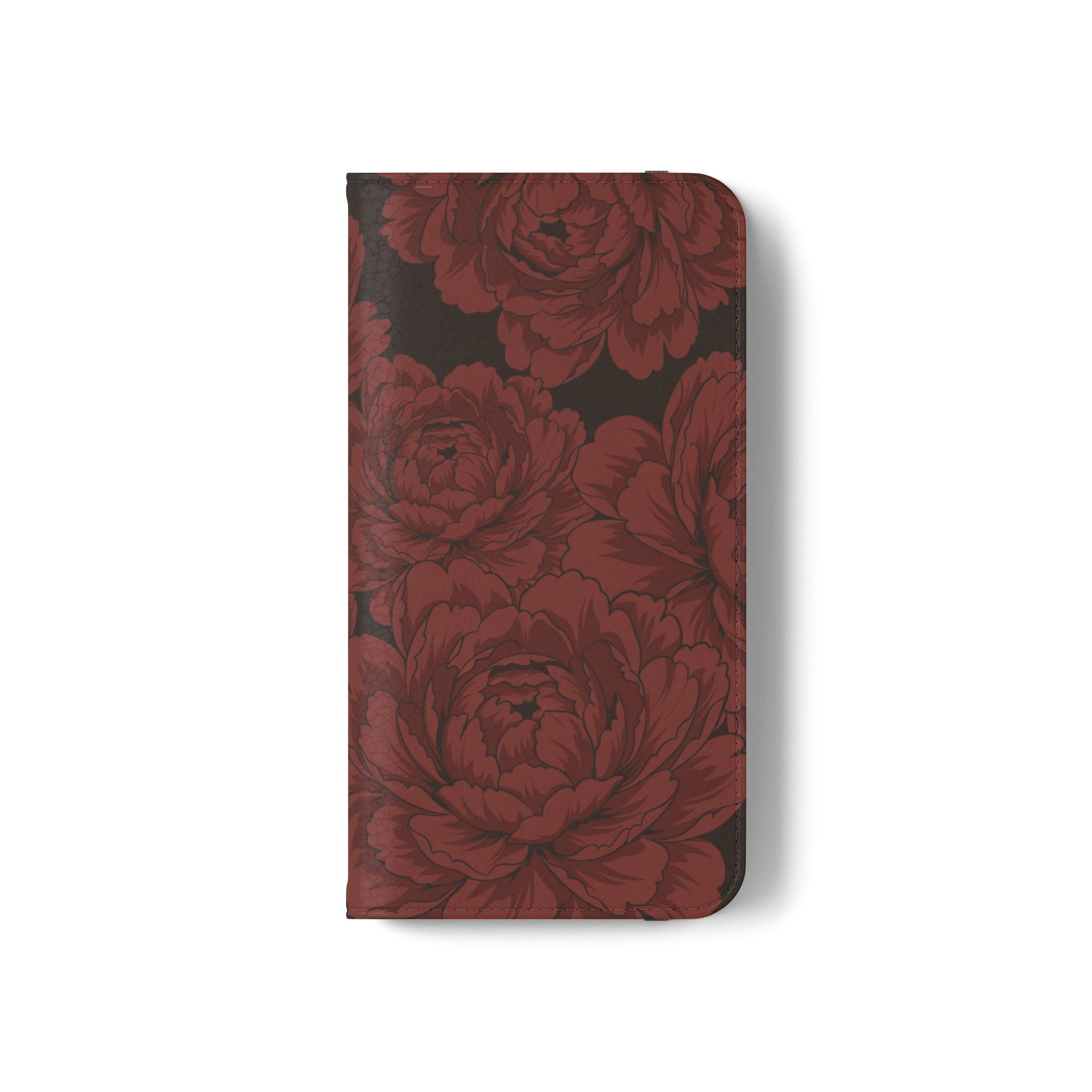 osbina | Wallet Flip Case for iPhone & Samsung | Oxblood Peony