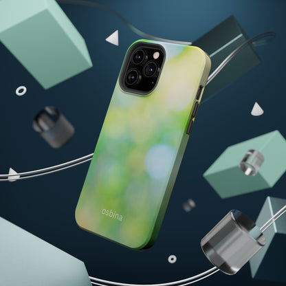 osbina | MagSafe compatible for iPhone | The Veridian Orbs Phone Case | Color Edit Collection