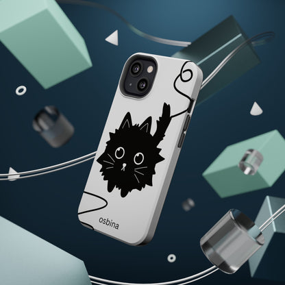 osbina | MagSafe compatible for iPhone | Midnight Couture Cat Phone Case | Season Collective Collection