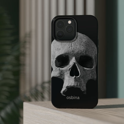 osbina | MagSafe compatible for iPhone | White Skull Phone Case | Season Collective Collection