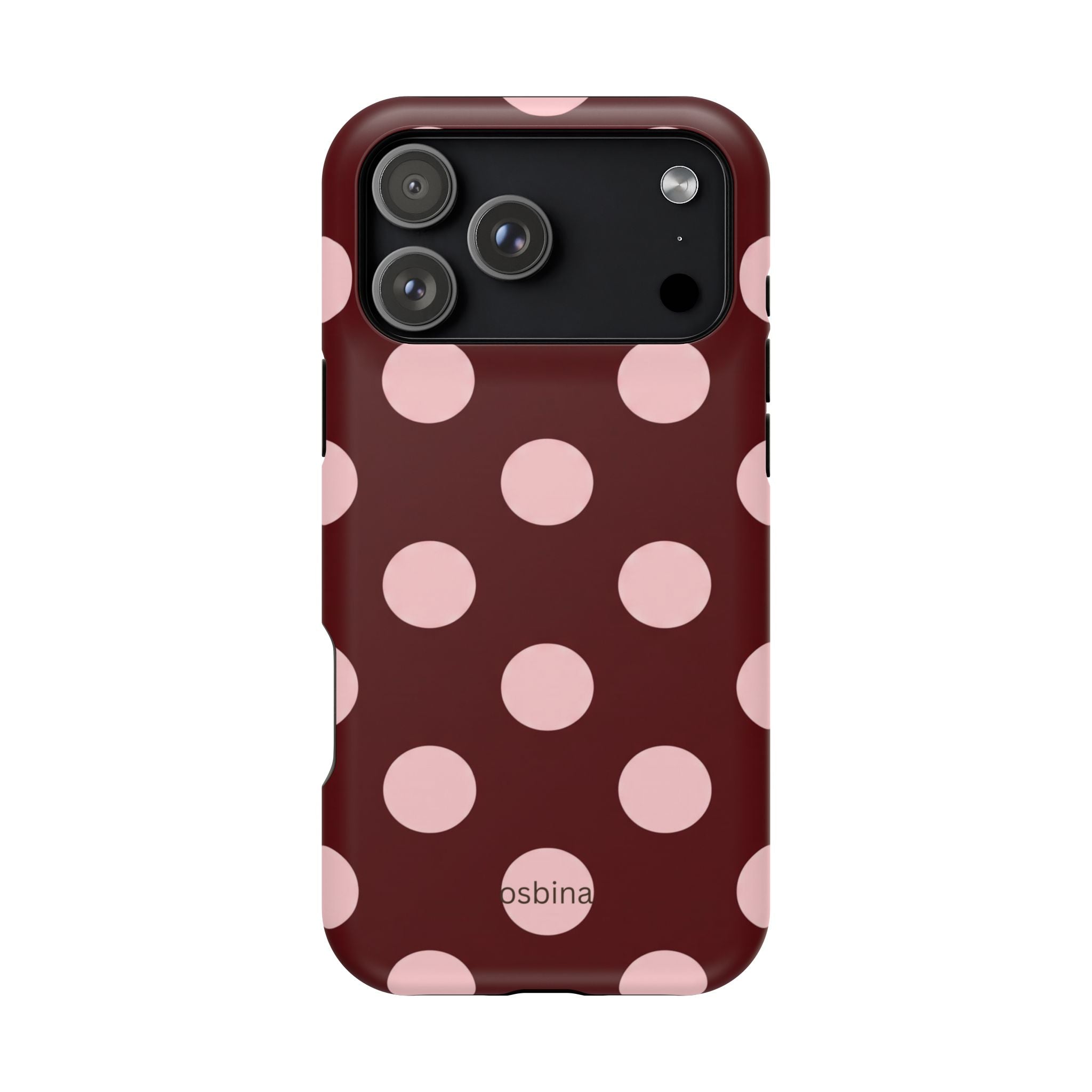osbina | Oxblood Dot Designer Case