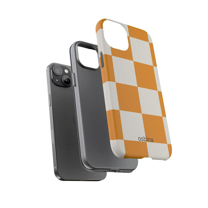 osbina | Check You Out — The Orange + White Check Case | The Season Collective