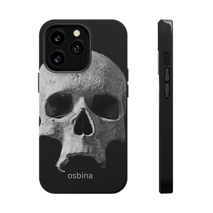 osbina | MagSafe compatible for iPhone | White Skull Phone Case | Season Collective Collection