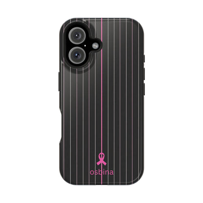 YAYOU The Pink Pinstripe Designer Case | osbina