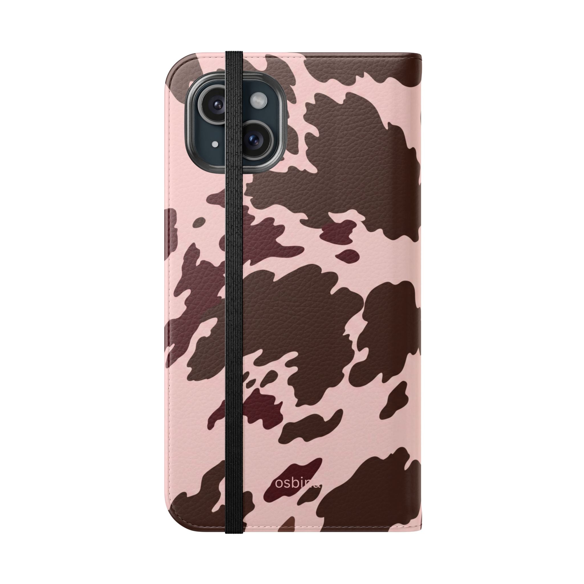osbina | Wallet Flip Case for iPhone & Samsung | Chocolate Cowhide