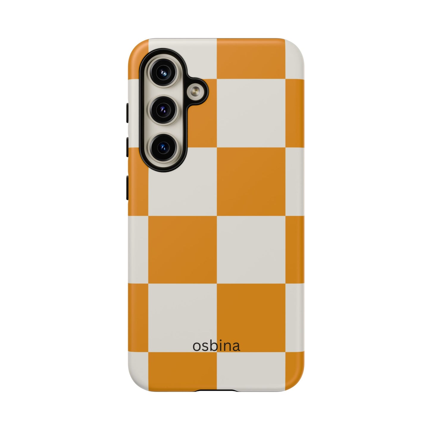 osbina | Check You Out — The Orange + White Check Case | The Season Collective