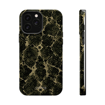 osbina | MagSafe for iPhone | The Olive Snakeskin Designer Case