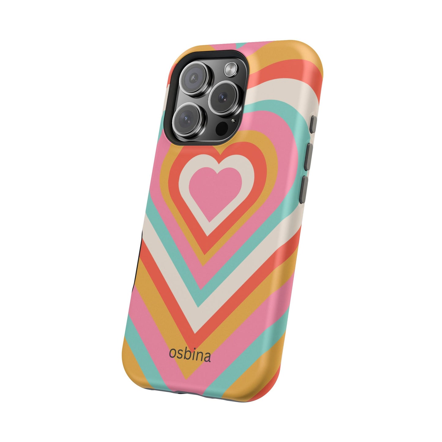 osbina | MagSafe compatible for iPhone | Heart Nouveau Phone Case | Modern Muse Collection