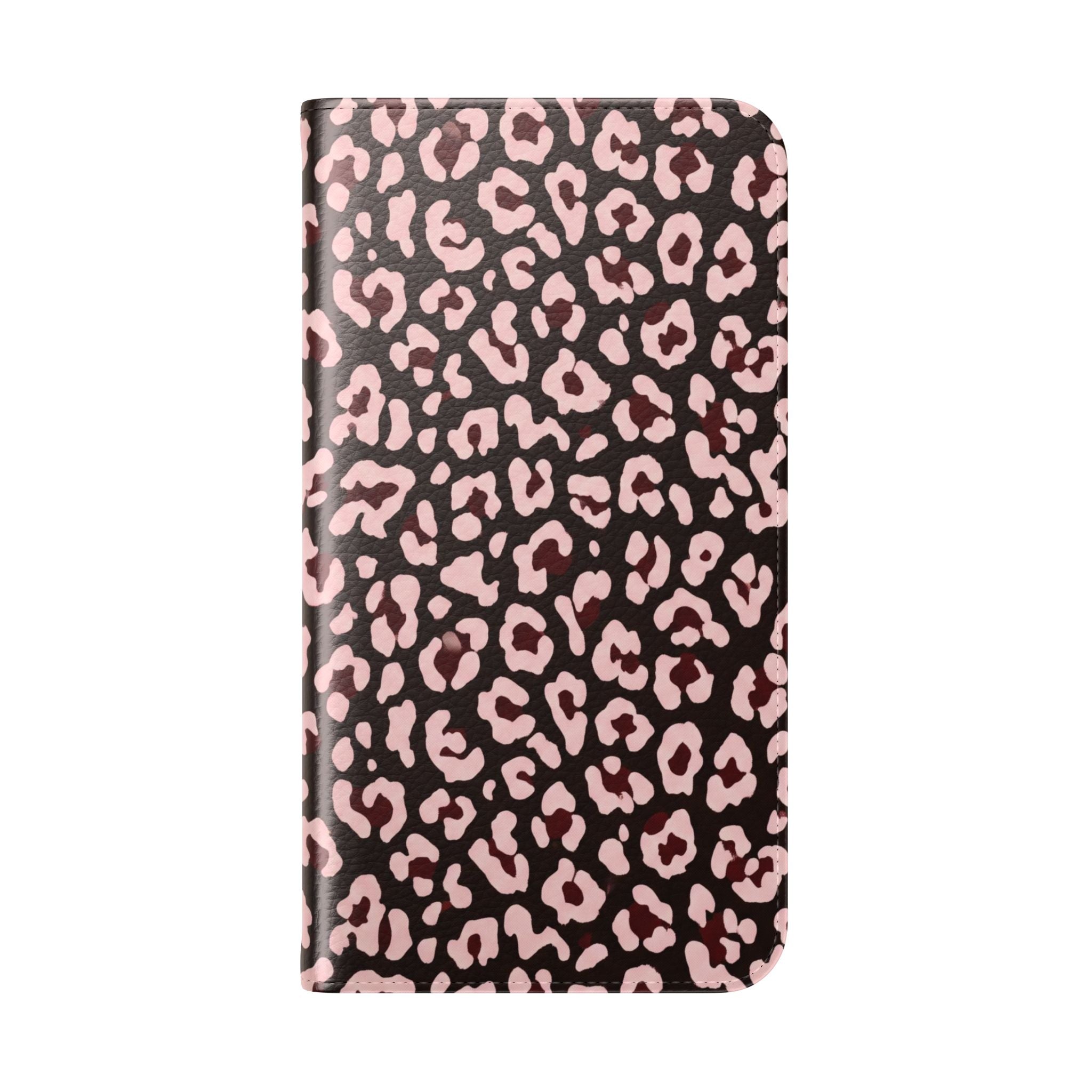 osbina | Wallet Flip Case for iPhone & Samsung | Chocolate Pink Leopard