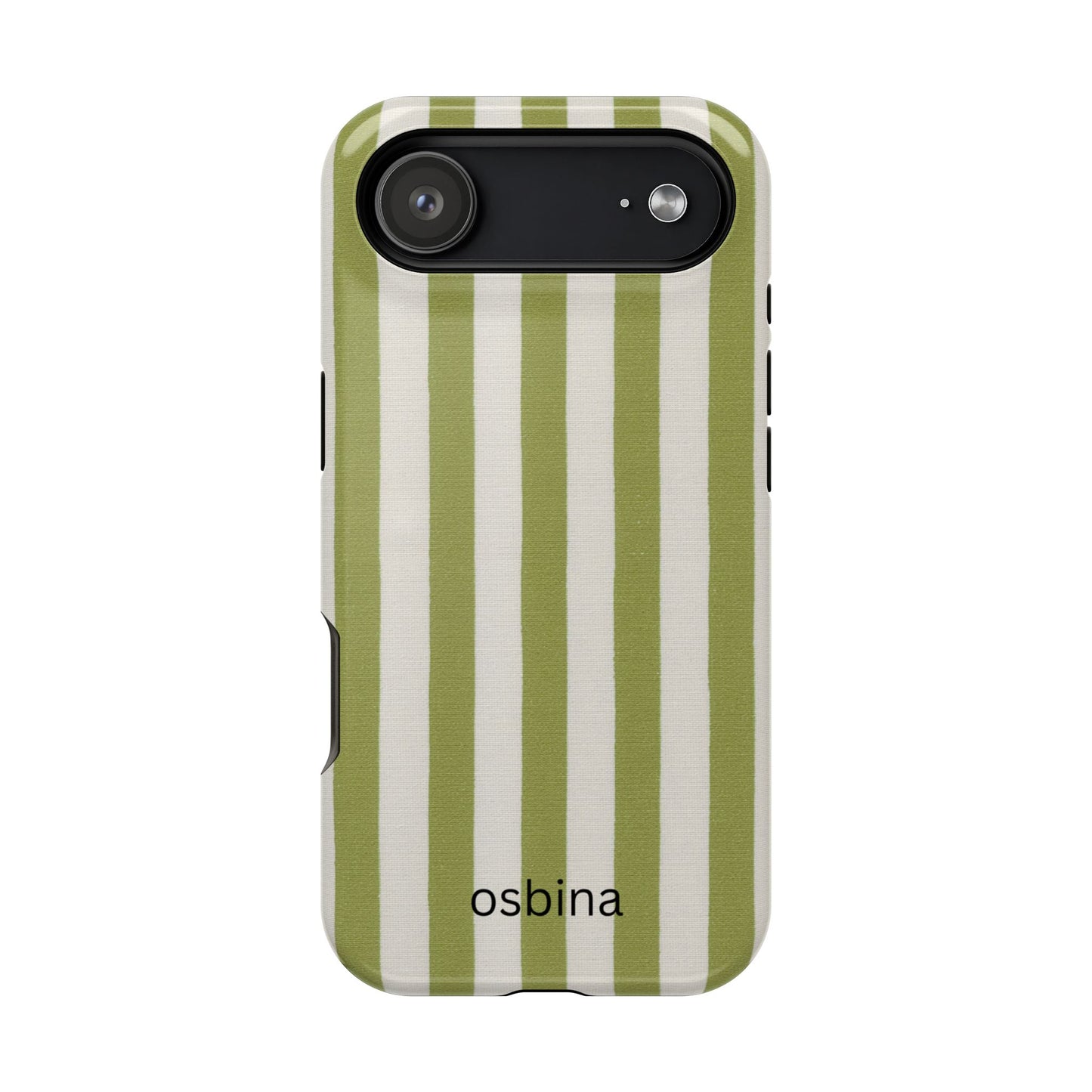 osbina | MagSafe for iPhone | Verde Stripe Designer Case
