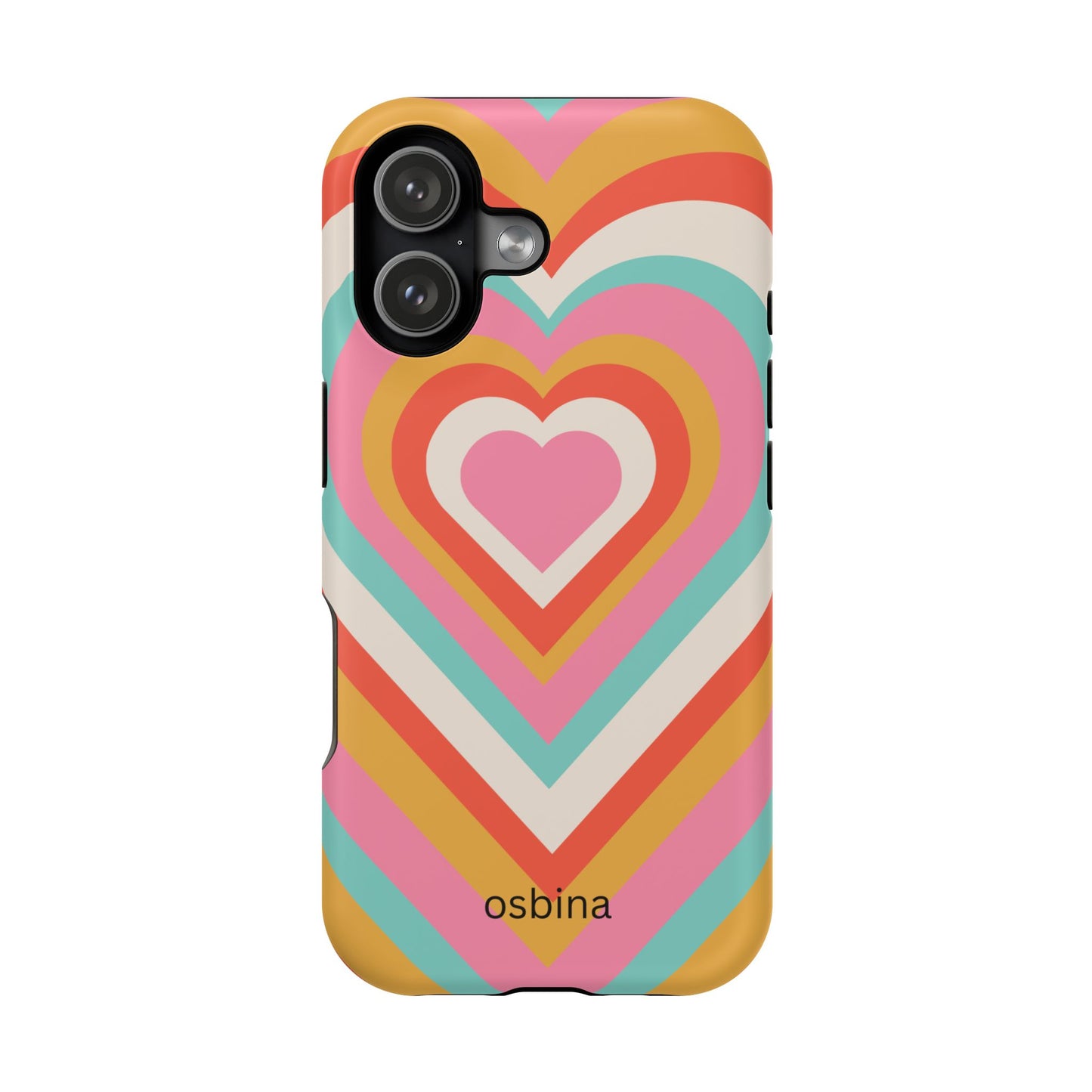 osbina | MagSafe compatible for iPhone | Heart Nouveau Phone Case | Modern Muse Collection