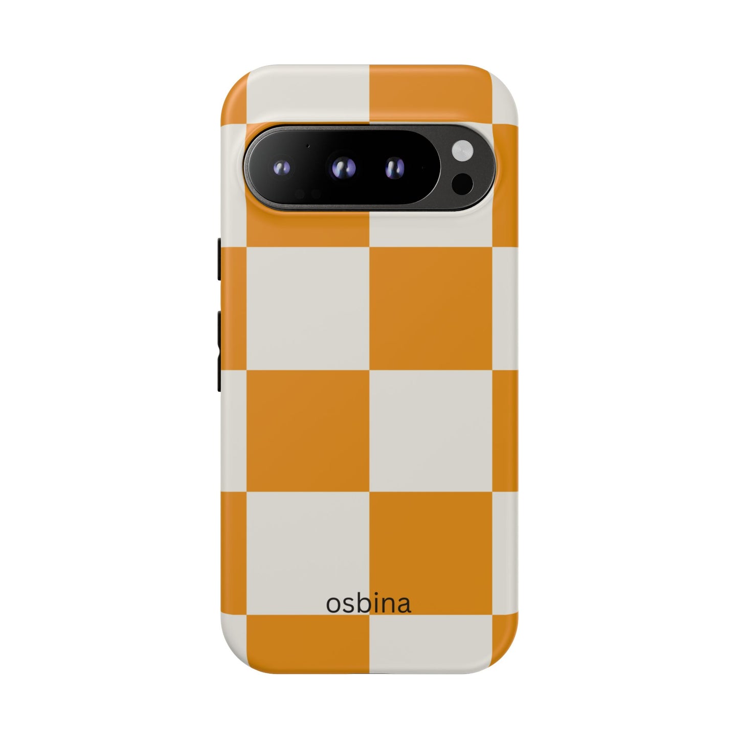 osbina | Check You Out — The Orange + White Check Case | The Season Collective