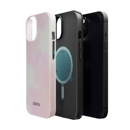 osbina | MagSafe compatible for iPhone | Pink Cotton Cloud Phone Case | Modern Muse Collection