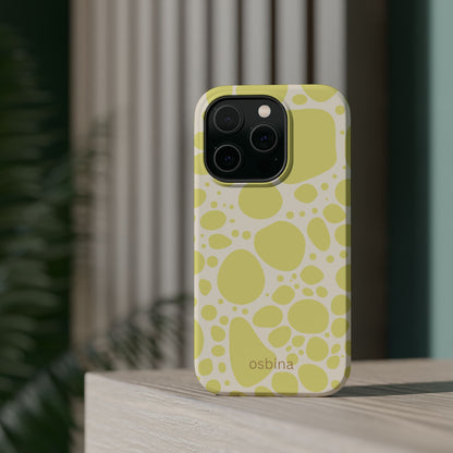 osbina | MagSafe compatible for iPhone | The Chartreuse Mirage Phone Case | Color Edit Collection