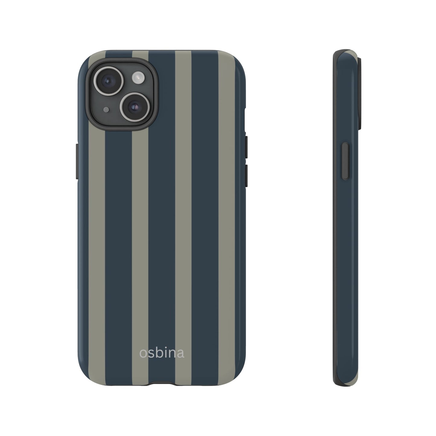 osbina | Grayhaven Navy & Gray Sophisticated Phone Case | Modern Muse Collection