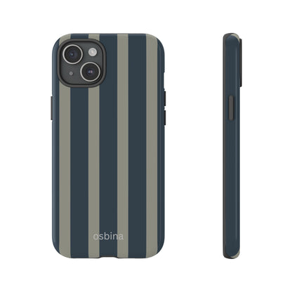 osbina | Grayhaven Navy & Gray Sophisticated Phone Case | Modern Muse Collection