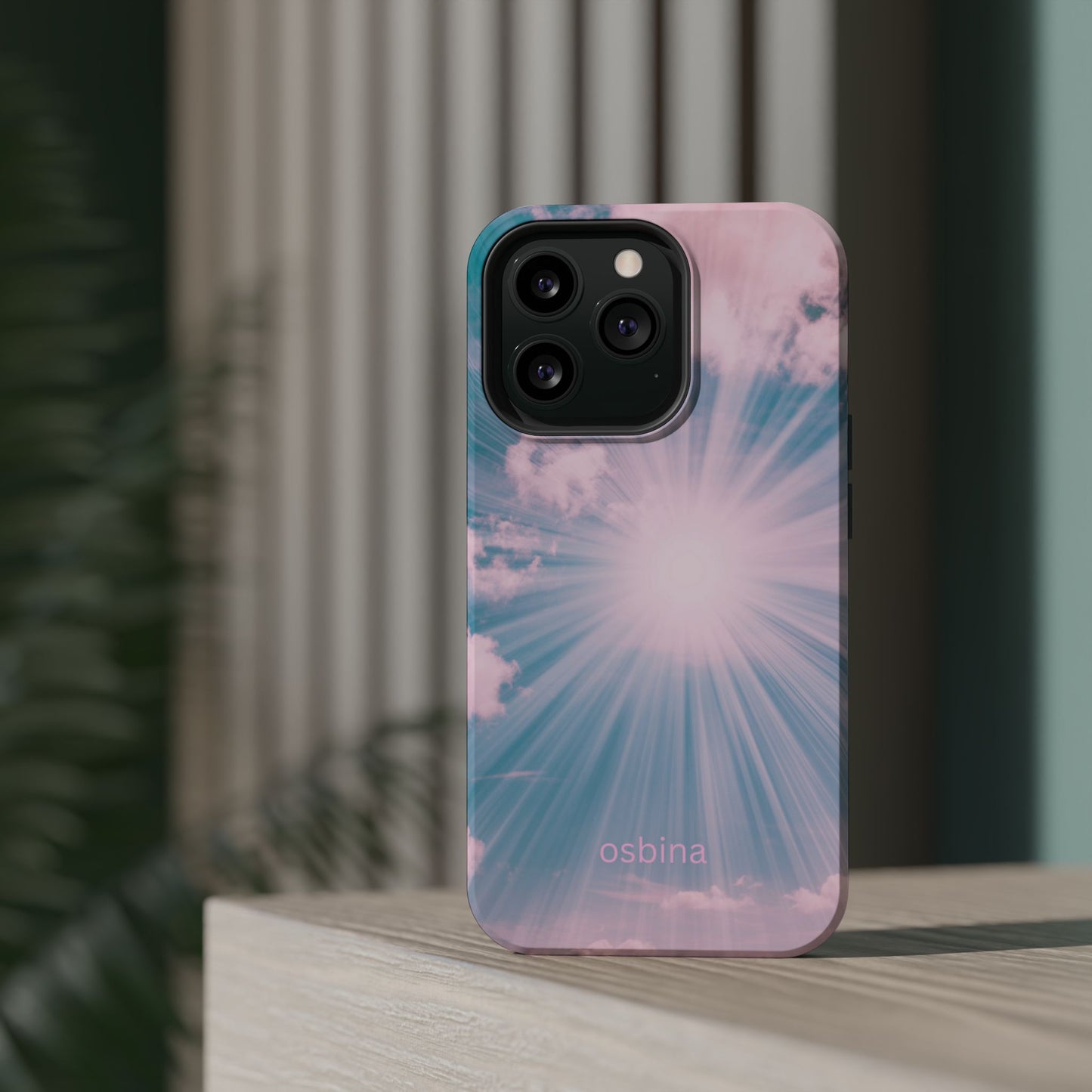 osbina | MagSafe compatible for iPhone | The Sunburst Skies Case | YAYOU Collection Supporting Shine Like Sable