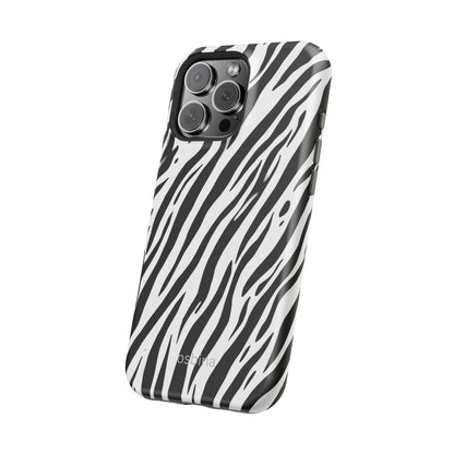 osbina | MagSafe Compatible for iPhone | The Bengal Bold Stripe Case in White + Black | The Season Collective
