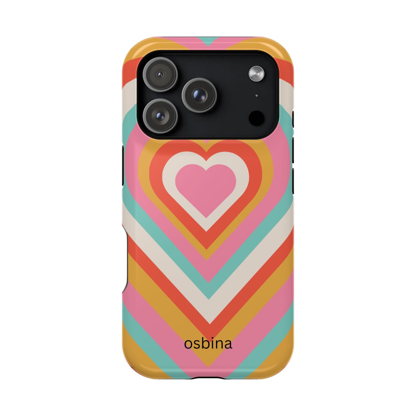 osbina | MagSafe compatible for iPhone | Heart Nouveau Phone Case | Modern Muse Collection