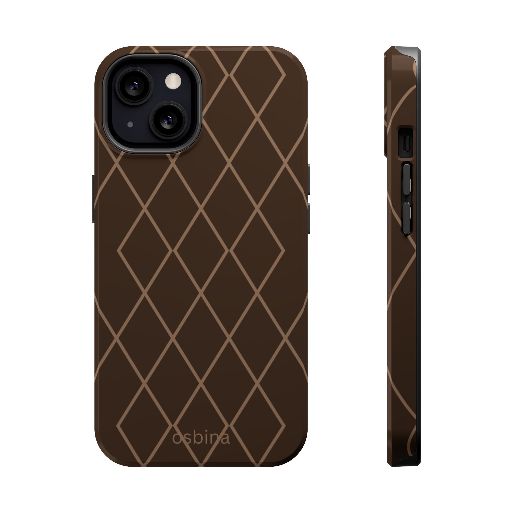 osbina | MagSafe for iPhone | Diamond Espresso Designer Case