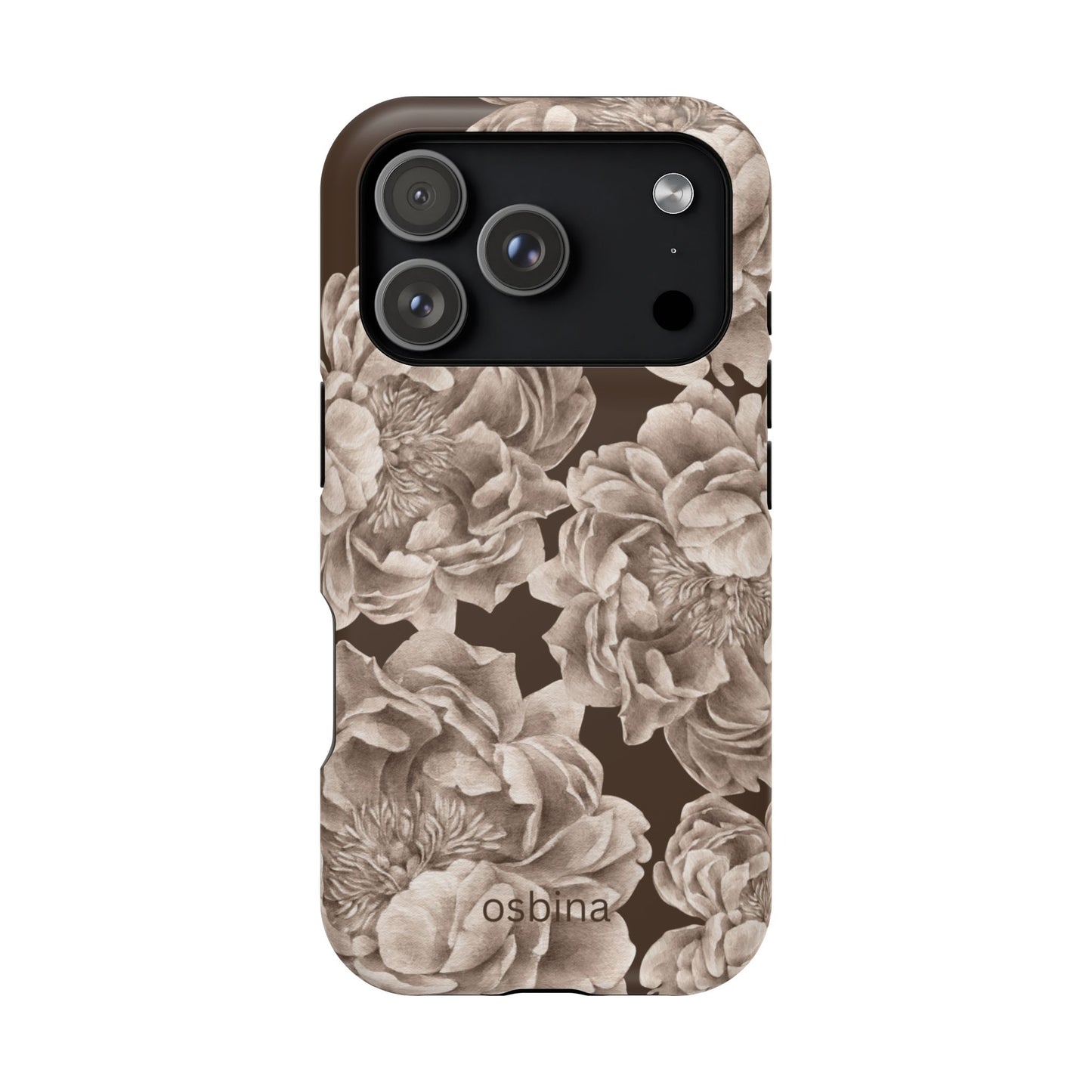 osbina | Peony Espresso Designer Case