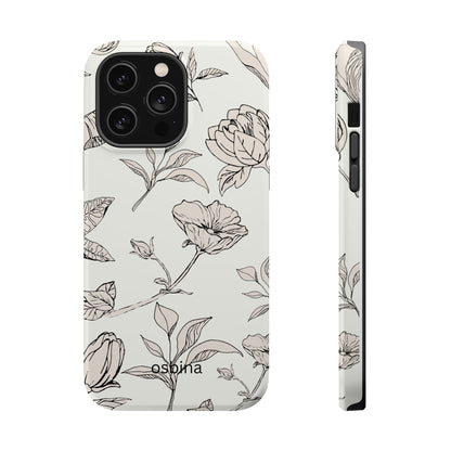 osbina | MagSafe compatible for iPhone | Silhouette Bloom Phone Case | Modern Muse Collection