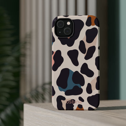 osbina | MagSafe compatible for iPhone | Leopard Luxe Color Pop Leopard Print Phone Case | Modern Muse Collection