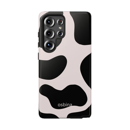 osbina | Prairie Chic Pink & Black Cow Print Phone Case | Modern Muse Collection