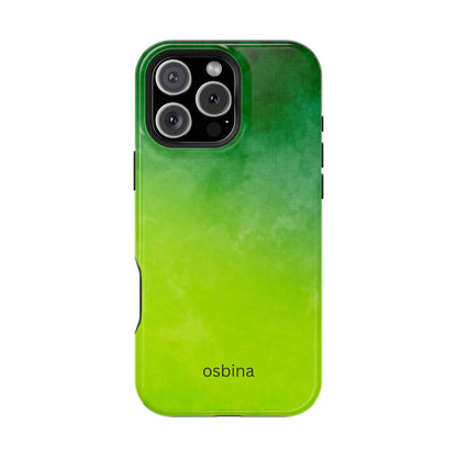 osbina | MagSafe compatible for iPhone | The Verde Glow Phone Case | Color Edit Collection