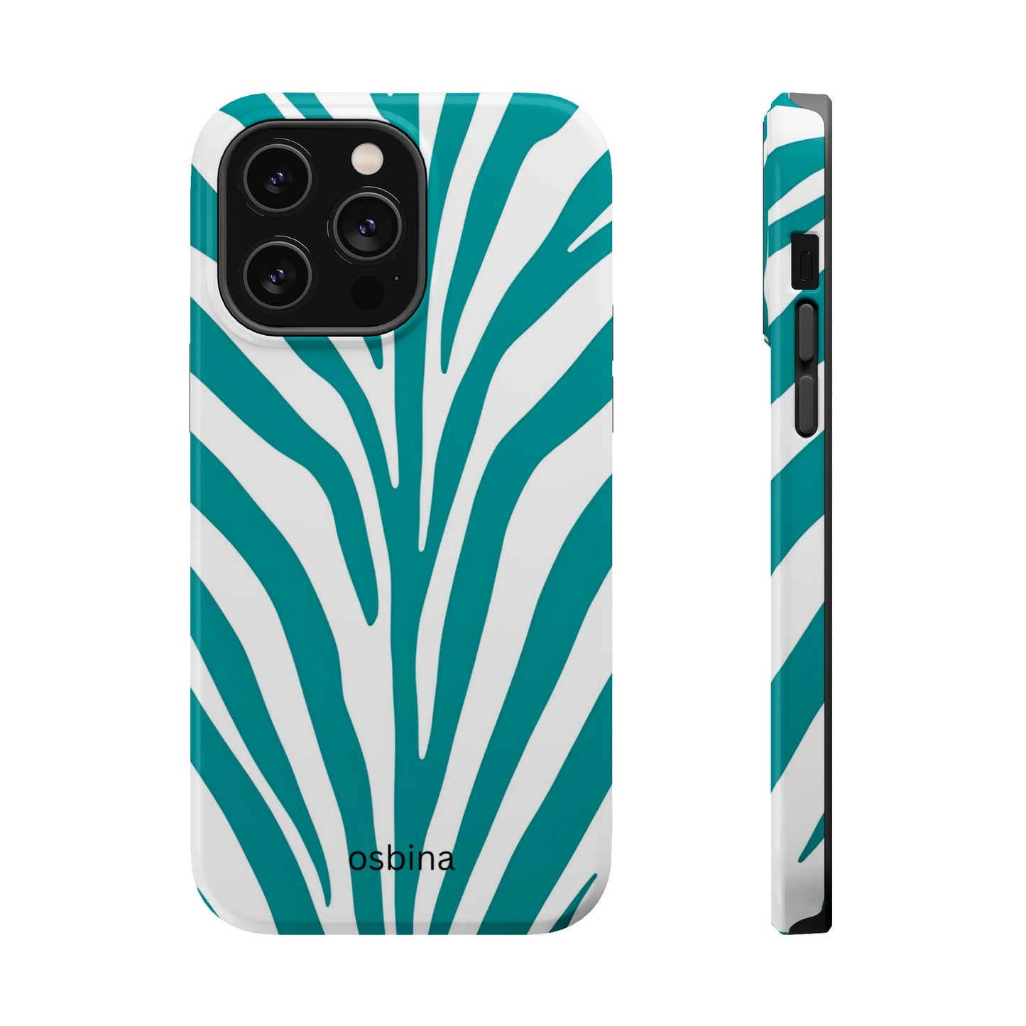 osbina | MagSafe | The Teal Zebra Designer Case