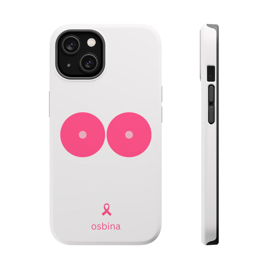 osbina |  MagSafe compatible for iPhone | Limited Edition The Check Your Tatas Case in Light Pink + Soft Pink + Hot Pink | The Pink October Collection | Inspired By