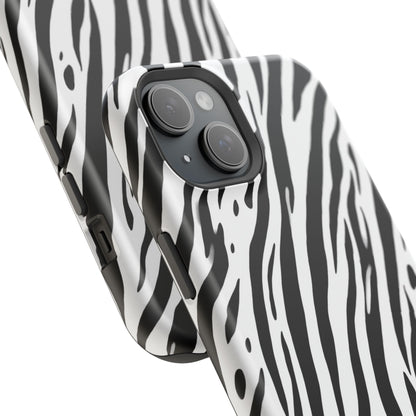 osbina | MagSafe Compatible for iPhone | The Bengal Bold Stripe Case in White + Black | The Season Collective