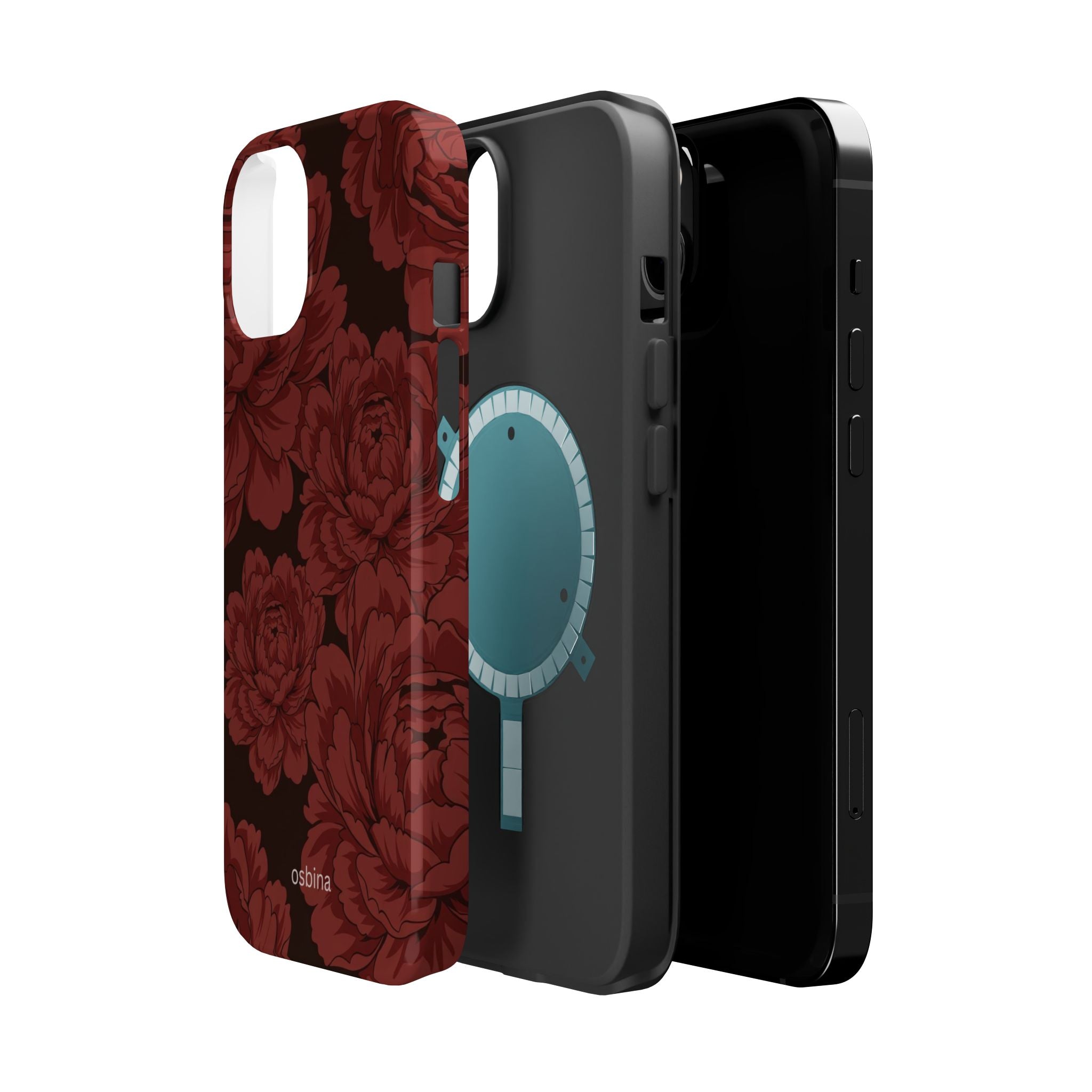 osbina | MagSafe | Oxblood Peony Designer Case